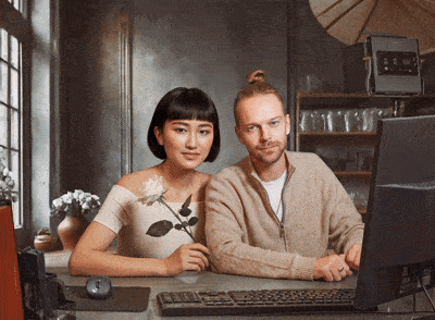 AI Generated Kissing Video Example 1